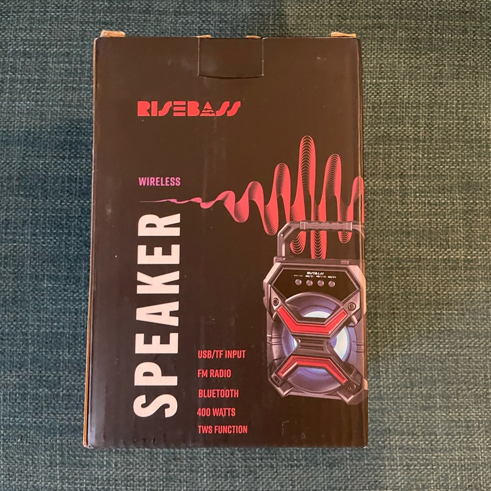 Risebass Portable Bluetooth Speaker — Brand New